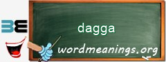 WordMeaning blackboard for dagga